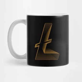 Litecoin crypto gold modern typography art gift Mug